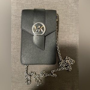 Michael Kors Carmen Small Faux Leather Phone Crossbody Bag